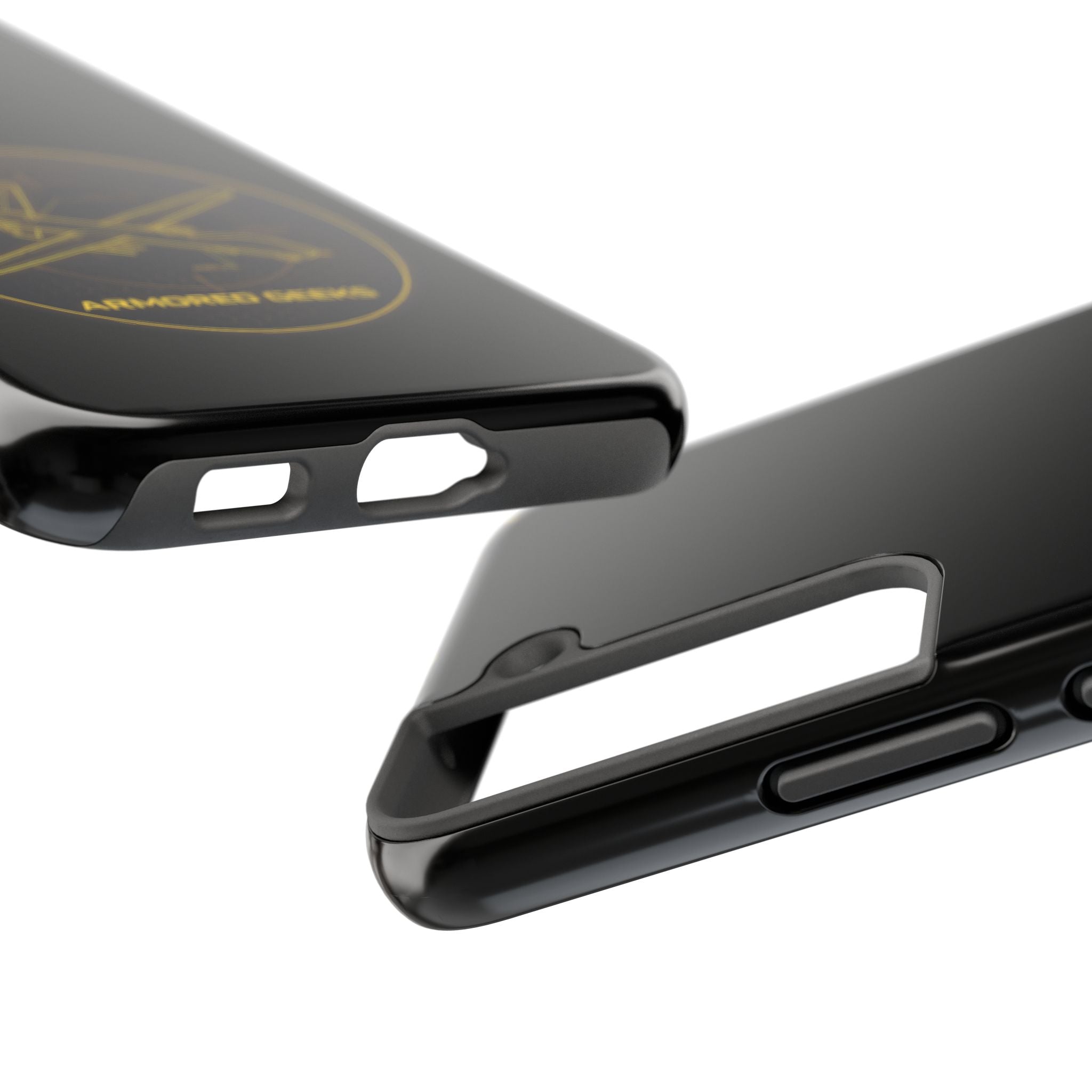 Tough Phone Case — Armored Geeks Drone Emblem (Black & Gold)