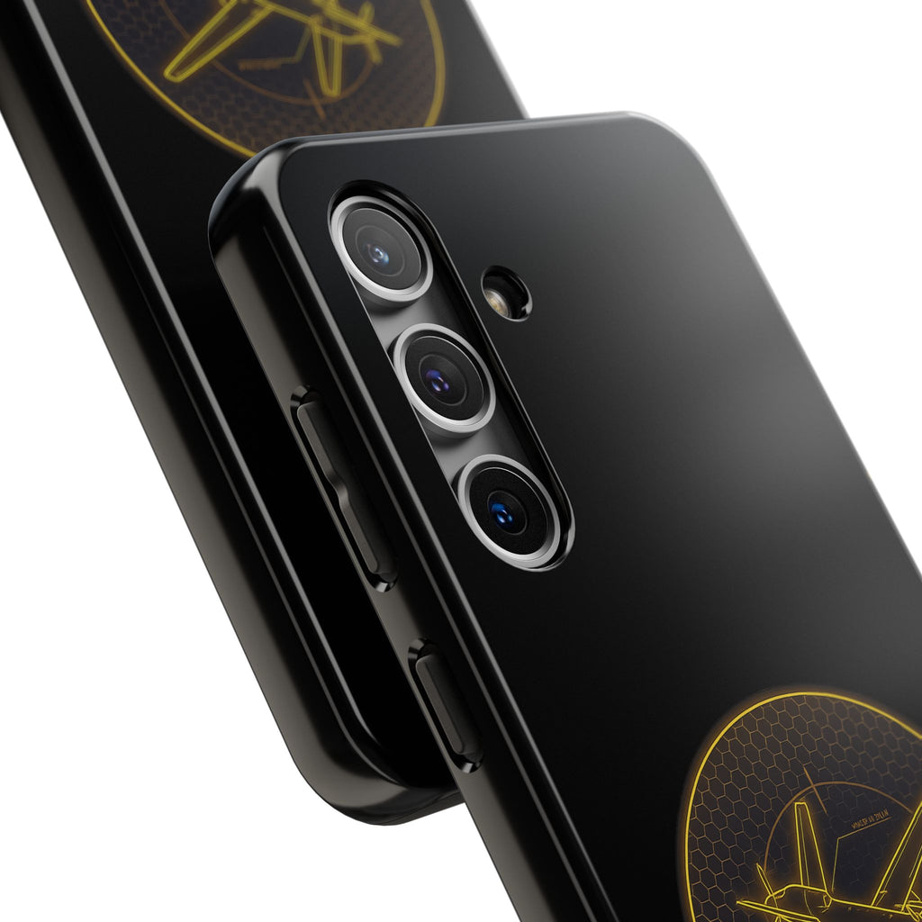 Tough Phone Case — Armored Geeks Drone Emblem (Black & Gold)